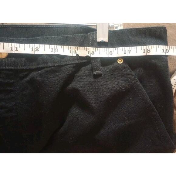 VTG Carhartt B01-BLK Double Knee Pant Mens 40x32 Black Duck Work Carpenter - Picture 10 of 12